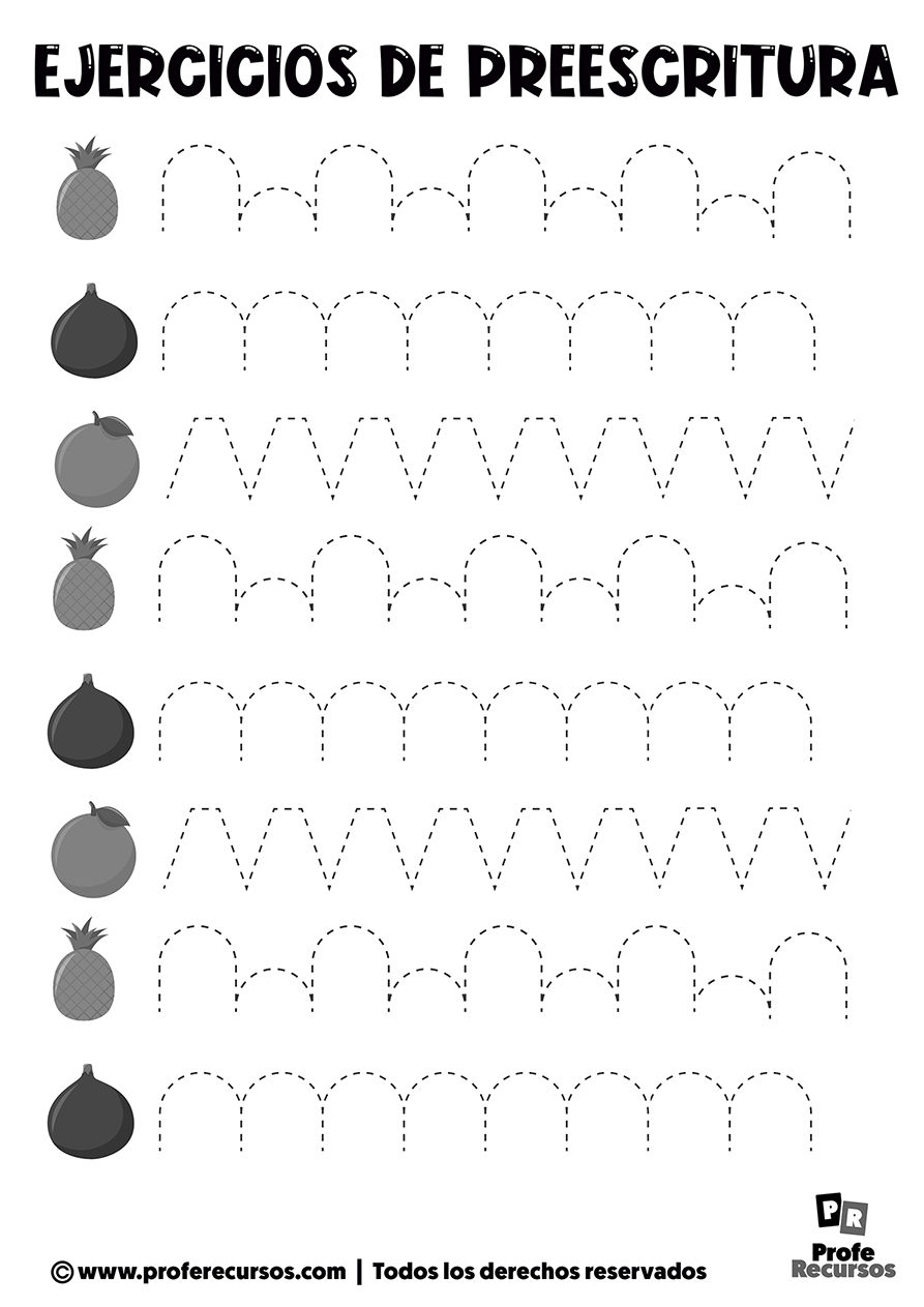 Ejercicios de preescritura