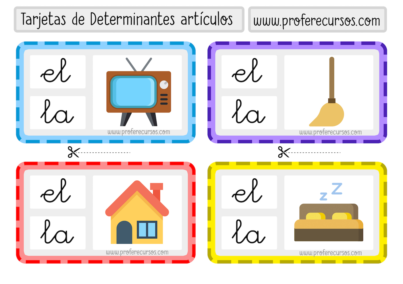 Ejercicios de articulos determinados