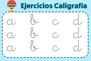 Ejercicios de caligrafia de letras