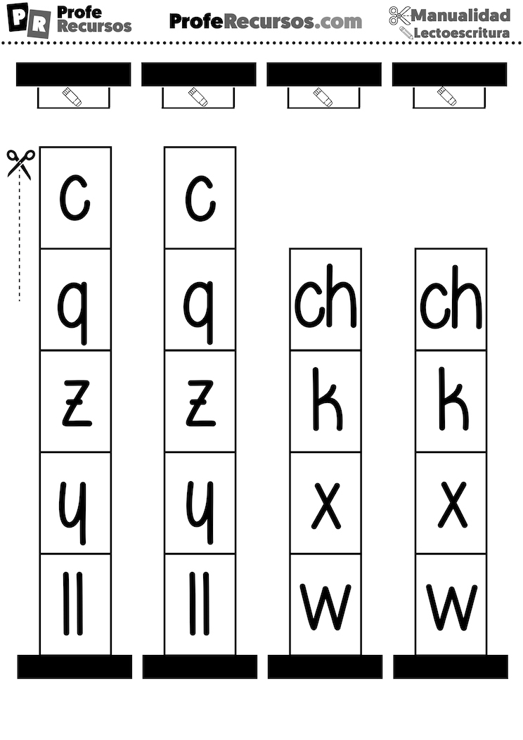 Ejercicios de lectoescritura