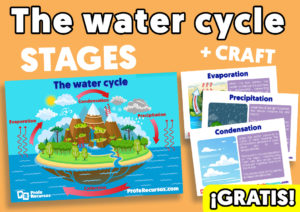 El ciclo del agua para niños en ingles