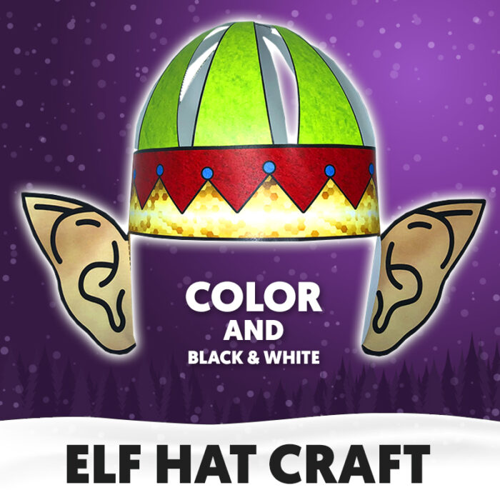 Elf hat craft for kids