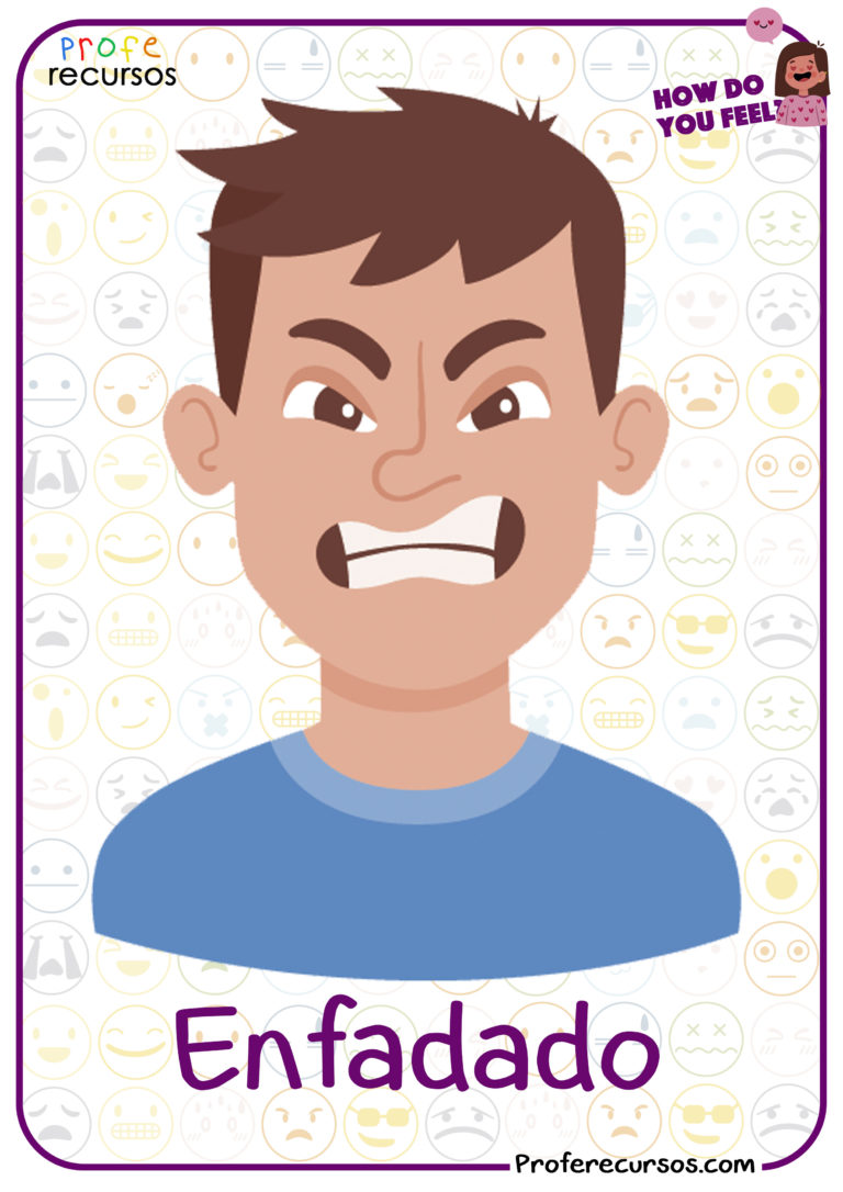 Tarjetas de vocabulario-Flashcards: Emociones-Feelings
