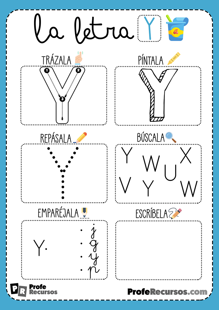 Ficha lectoescritura letra y