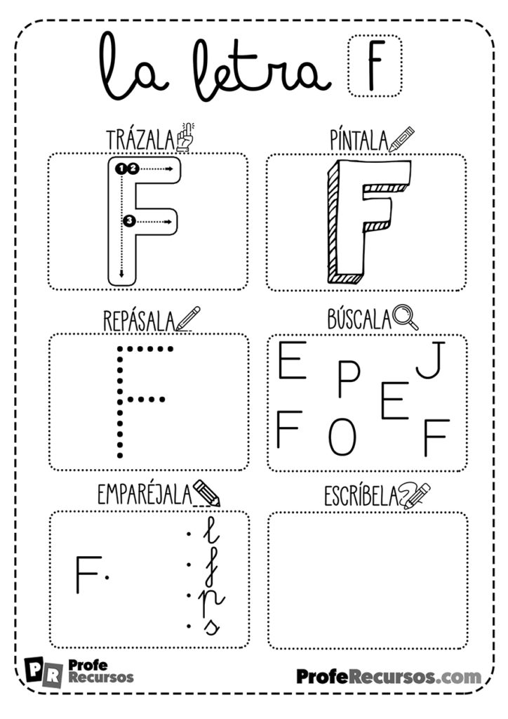 Ficha letra f