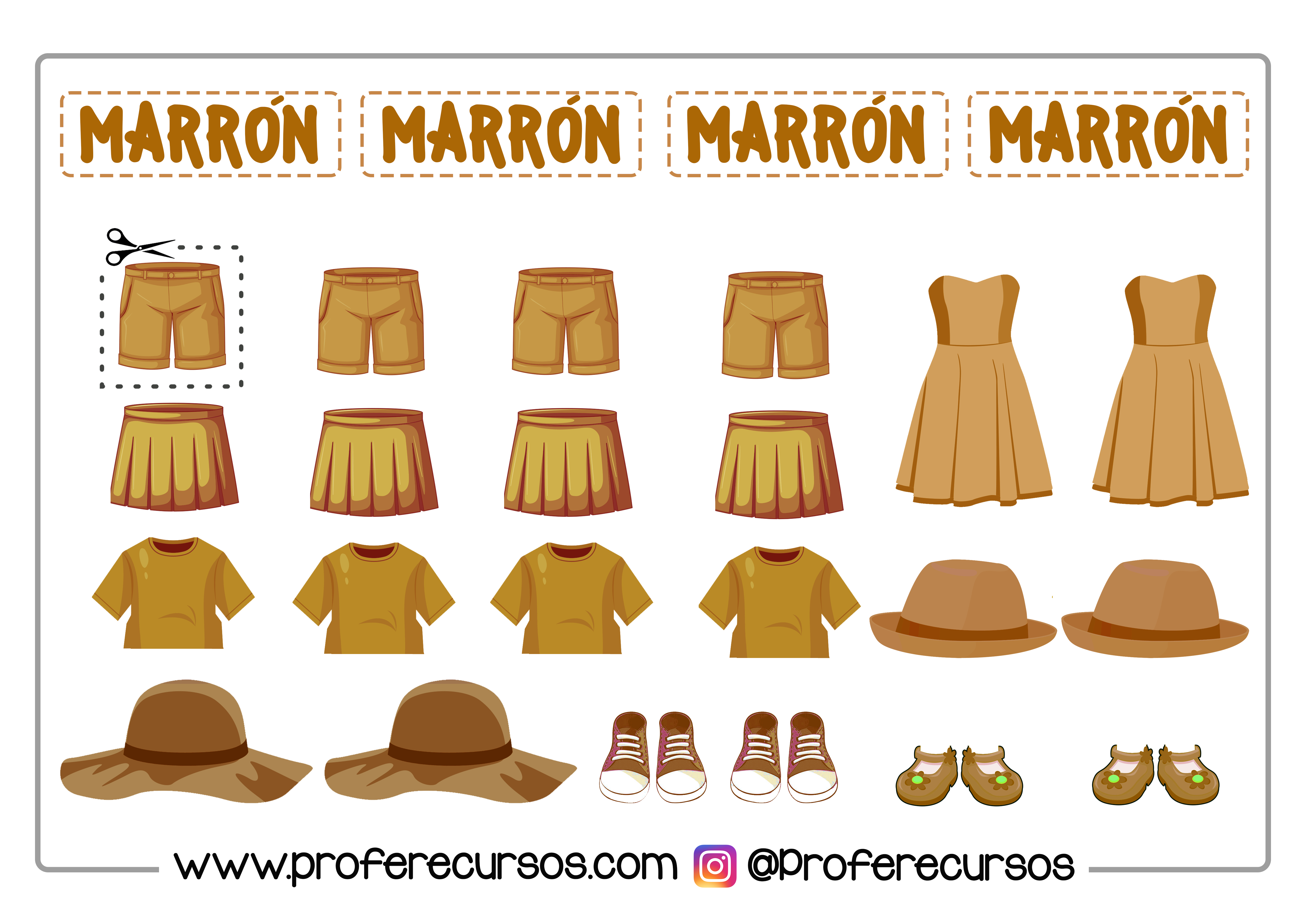 Ficha-aprender-colores-marron