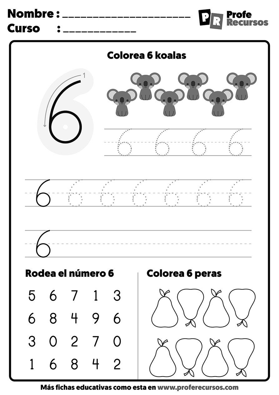 tratar con Disparo Hablar Fichas de Grafomotricidad de los Números (Del 1 al 10)