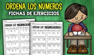 Fichas ordenar los numeros
