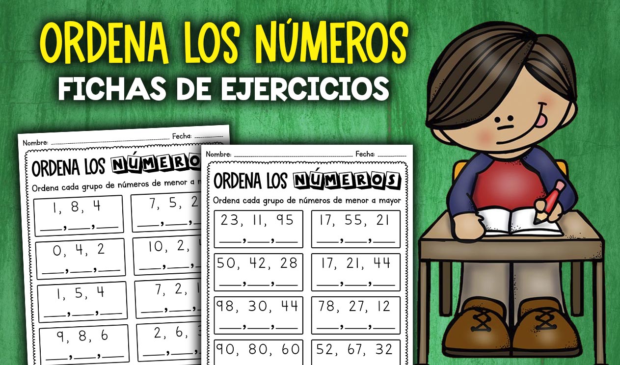 Fichas ordenar los numeros