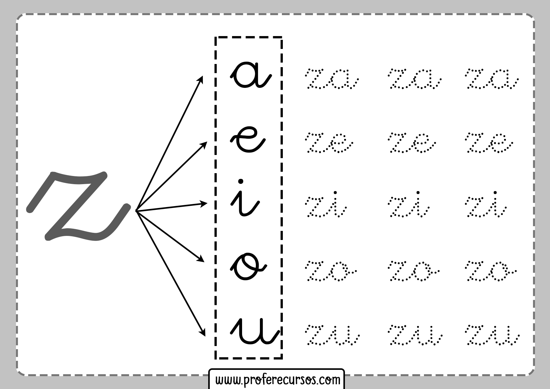 Fichas Silabas Directas Letra Z za ze zi zo zu