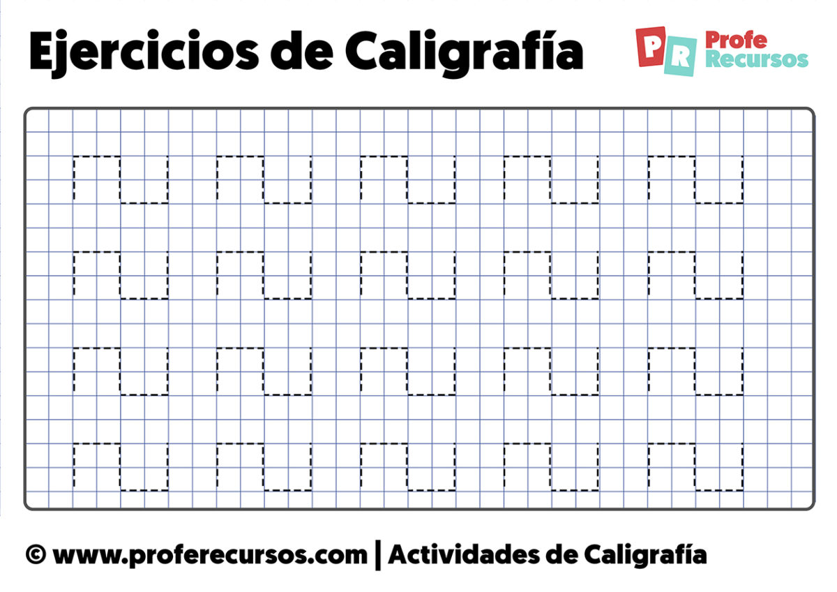 Fichas De Caligrafia Para Niños Profe Recursos