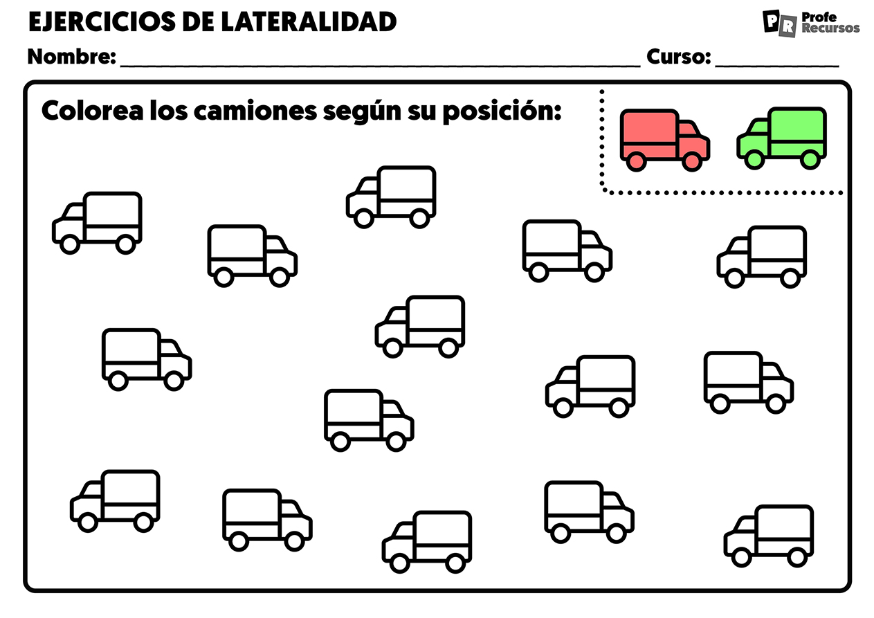 Fichas de lateralidad cruzada