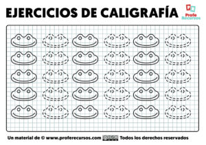 Fichas de caligrafia para niños