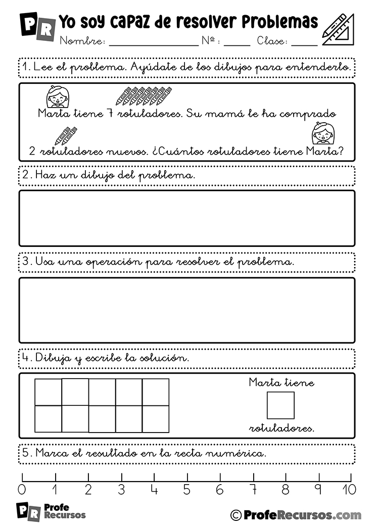 Fichas de matematicas para niños