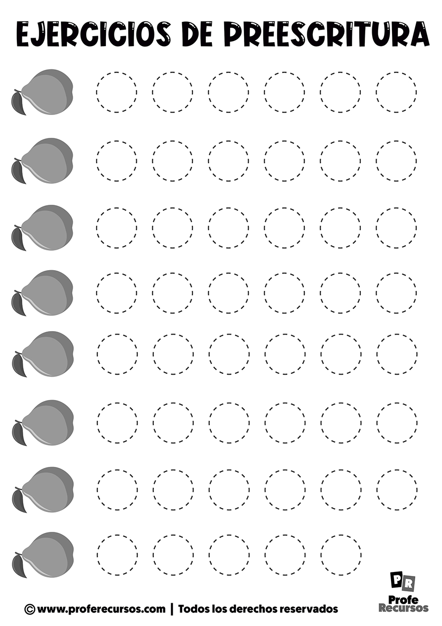 Fichas de trazar circulos