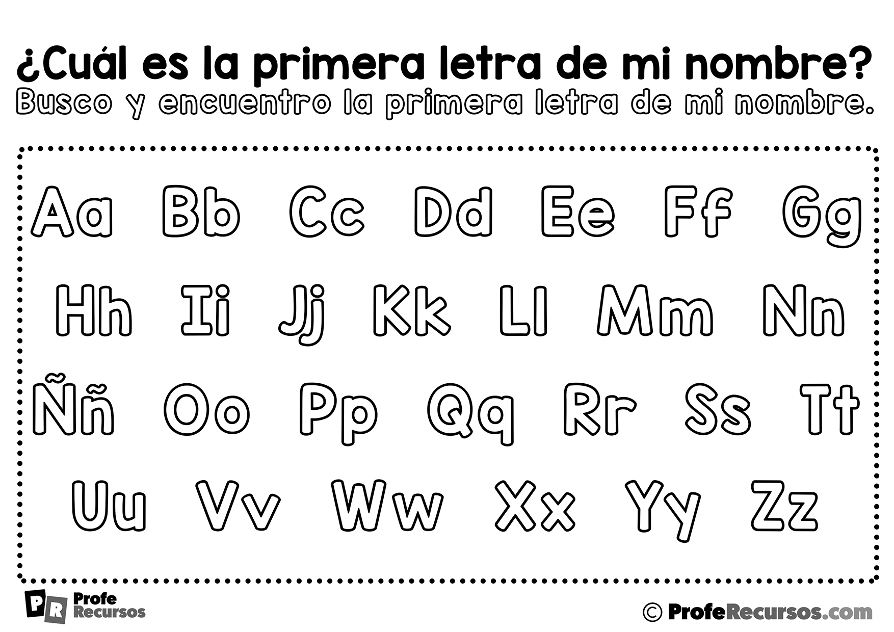 Fichas infantiles para aprender los nombres