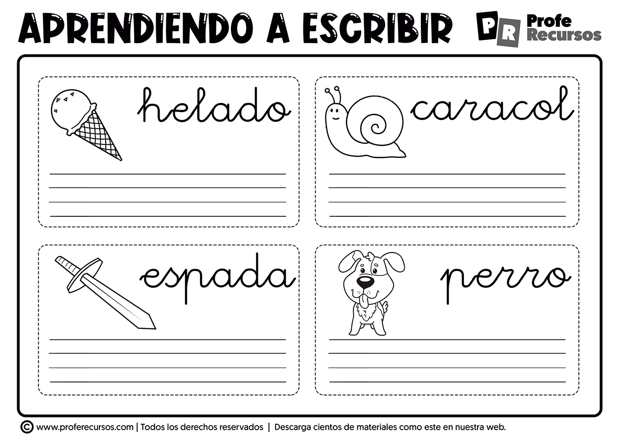 Fichas para aprender a leer