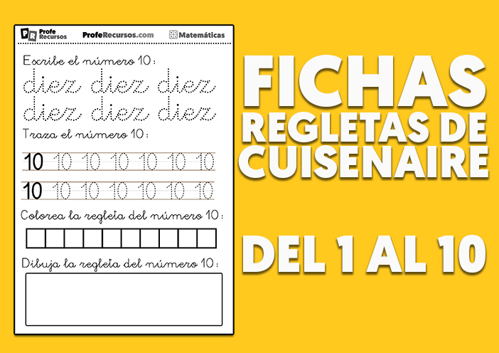 Regletas Cuisenaire, actividades para descargar gratis para niños de  primaria y preescolar. 