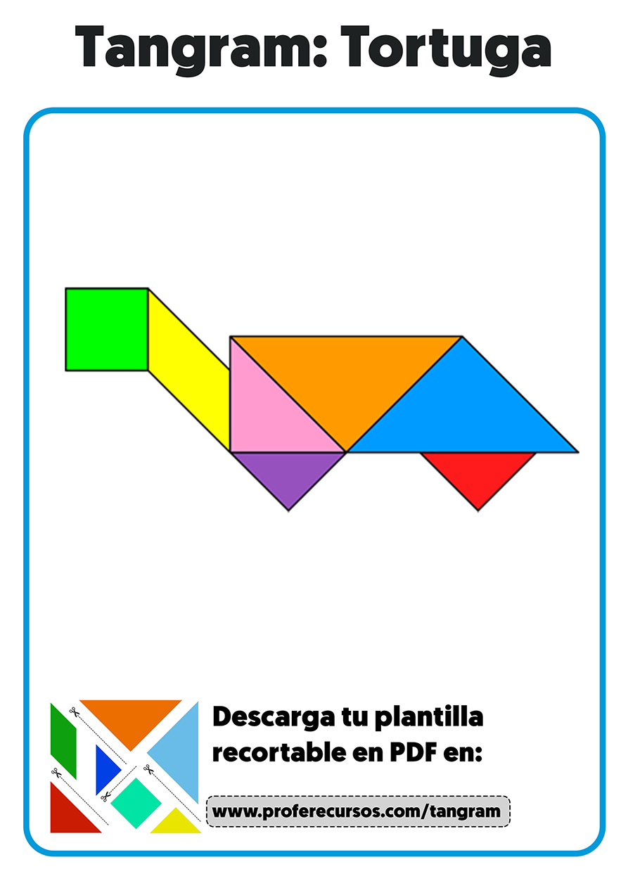 Figura tortuga tangram