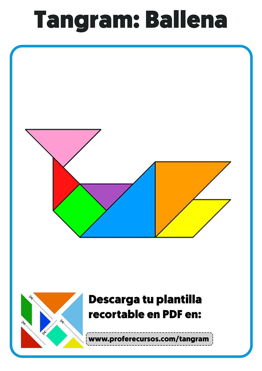 Figura de tangram de ballena