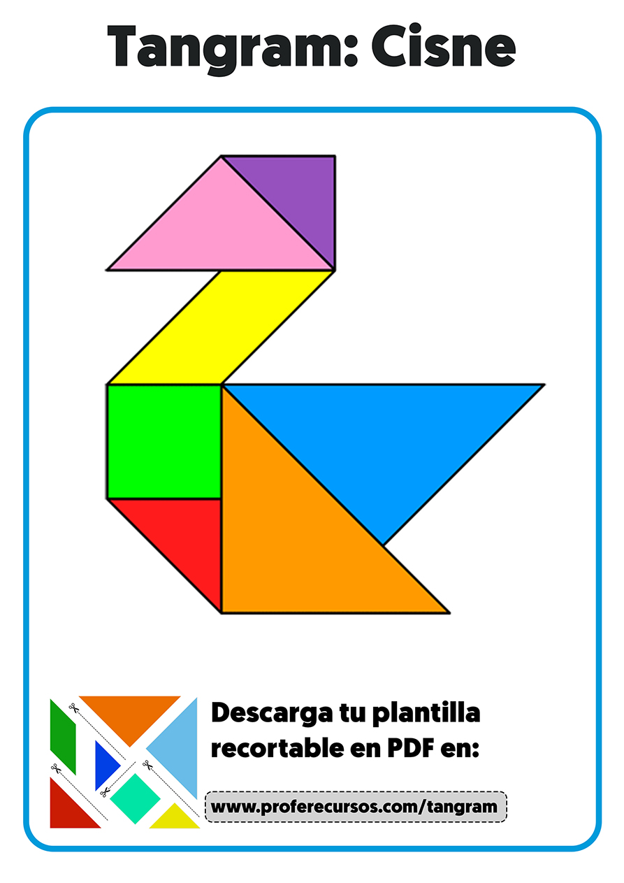 Figuras de tangram de animales