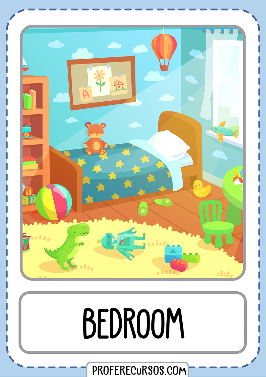 Flashcards House Parts Bedroom