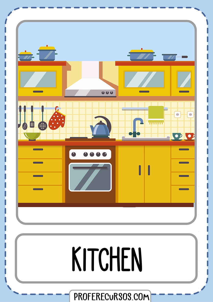 Flashcards House Parts Kitchen