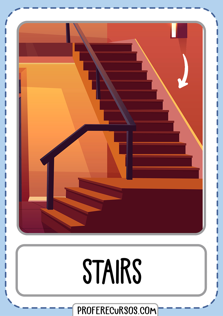 Flashcards House Parts Stairs