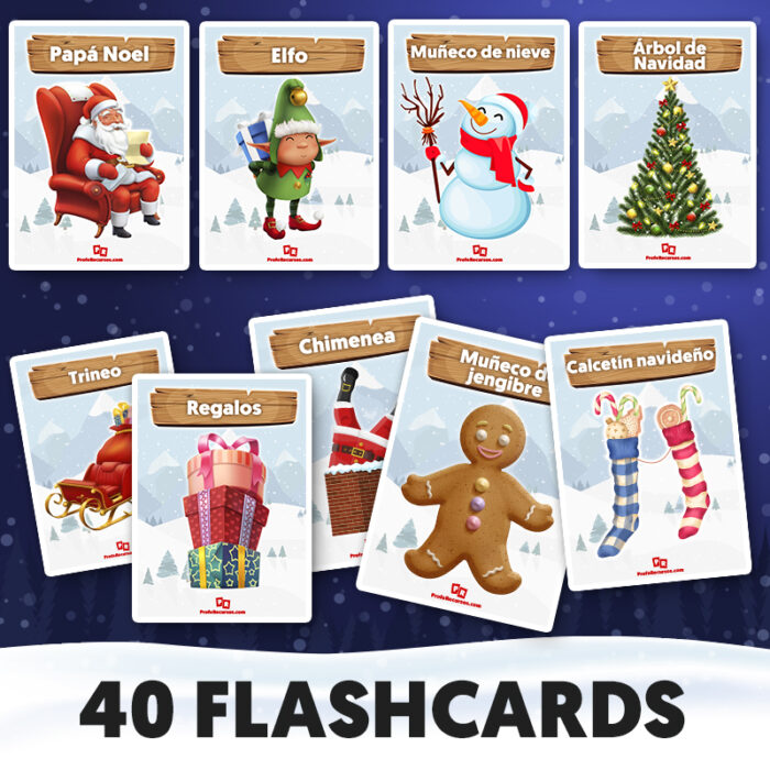 Flashcards de navidad