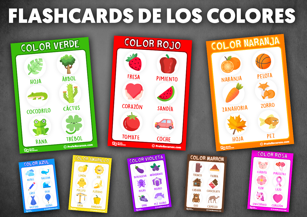 Flashcards de los colores