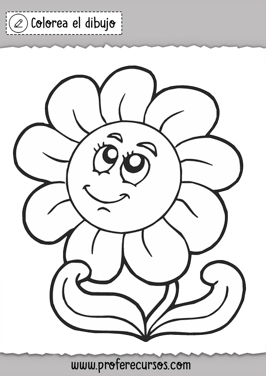 Featured image of post Dibujos De Flores Para Colorear Bonitas Un narciso con un insecto