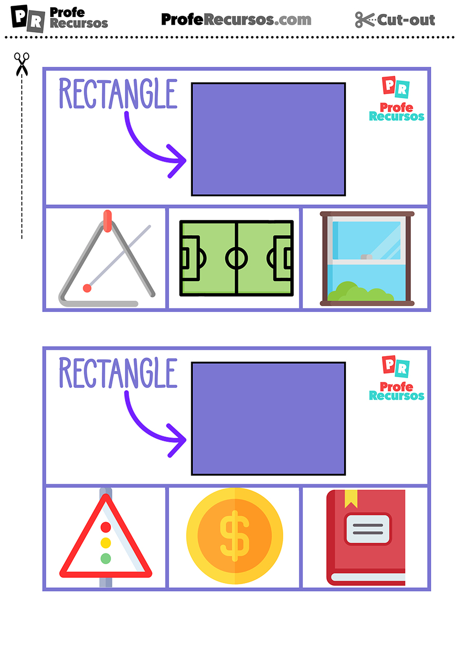 Forma rectangulo en ingles