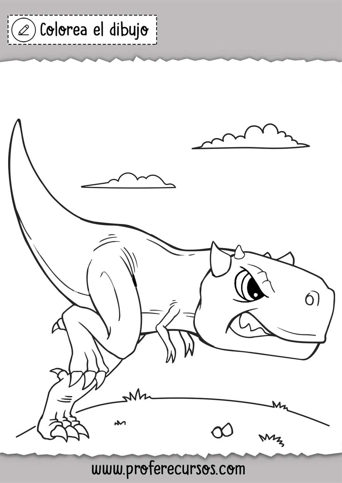 Imprimir dibujos Dinosaurios Colorear