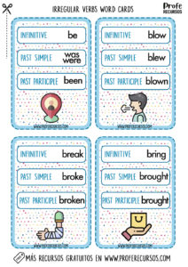 Irregular verbs list - Profe Recursos