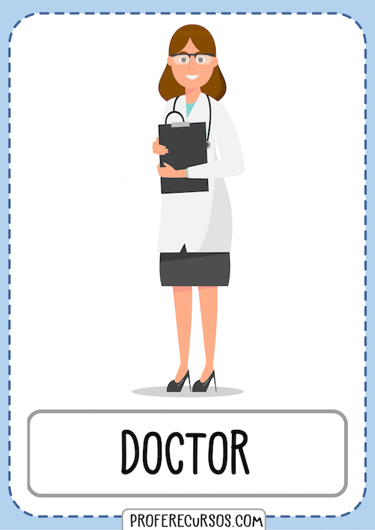 Jobs Professions Vocabulary Doctor