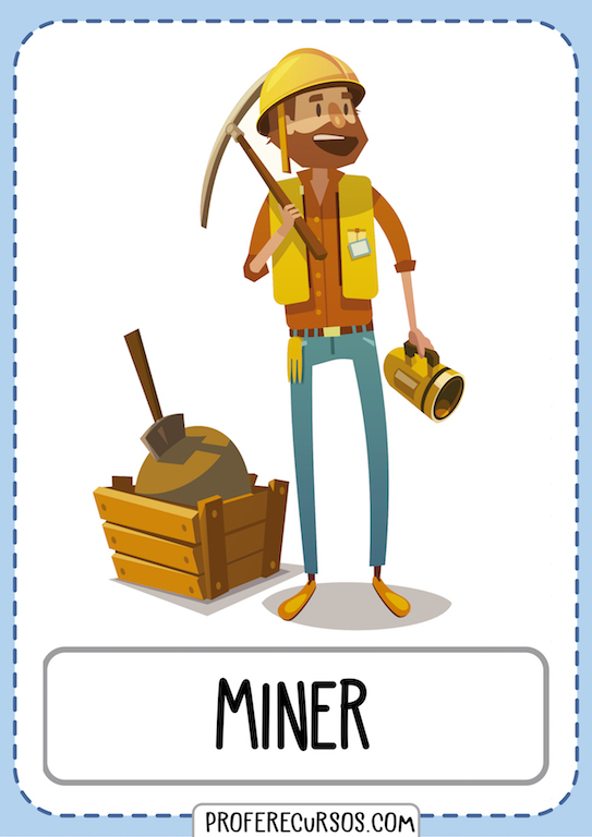Jobs Vocabulary Flashcards Miner