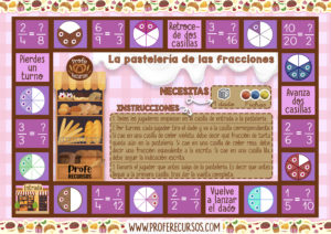 Juego de fracciones de matematicas