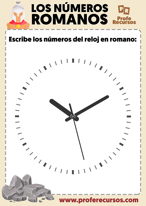 La hora en numeros romanos