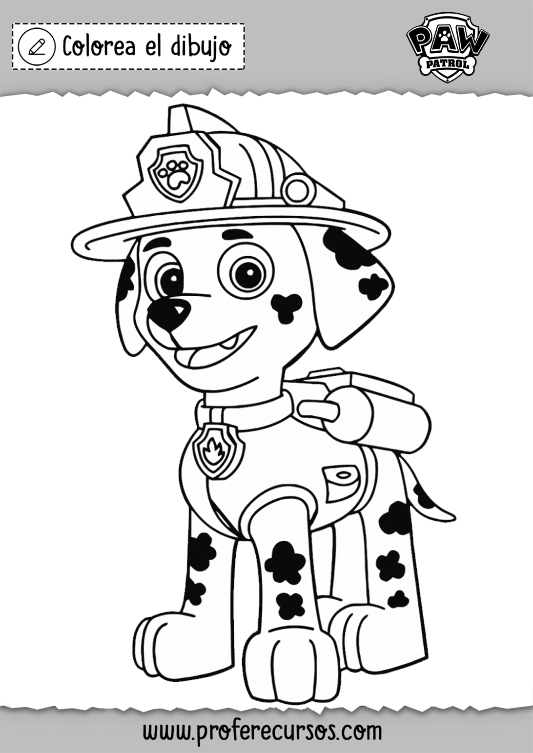 La patrulla canina dibujos para niños para pintar La patrulla canina dibujos para niños para pintar