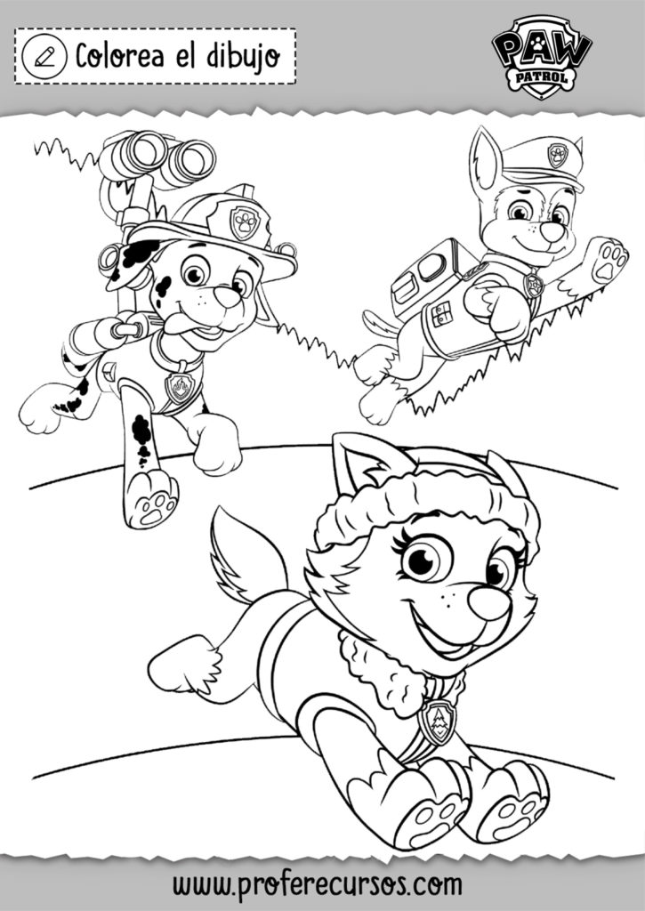 La patrulla canina personajes dibujos
