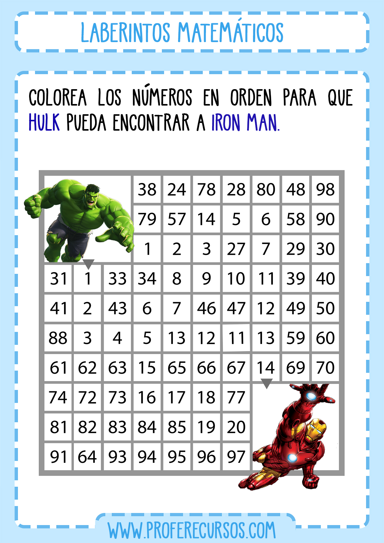 Laberintos juegos matematicos profe recursos