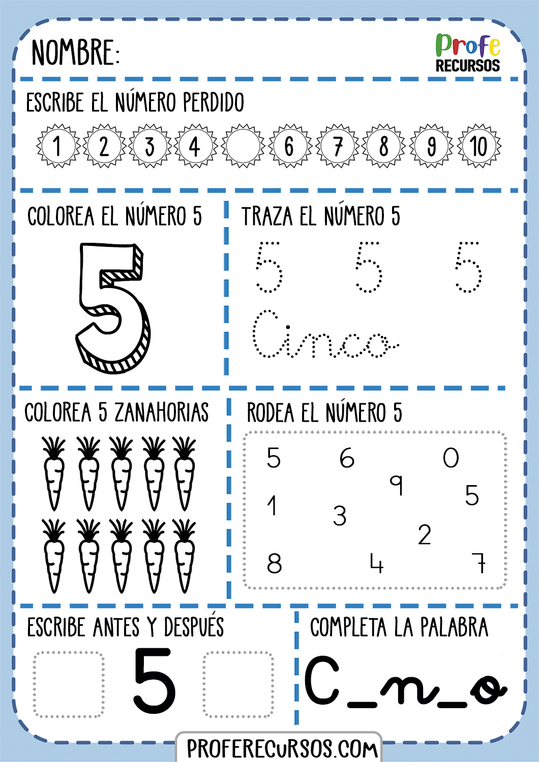 Lectoescritura Numeros