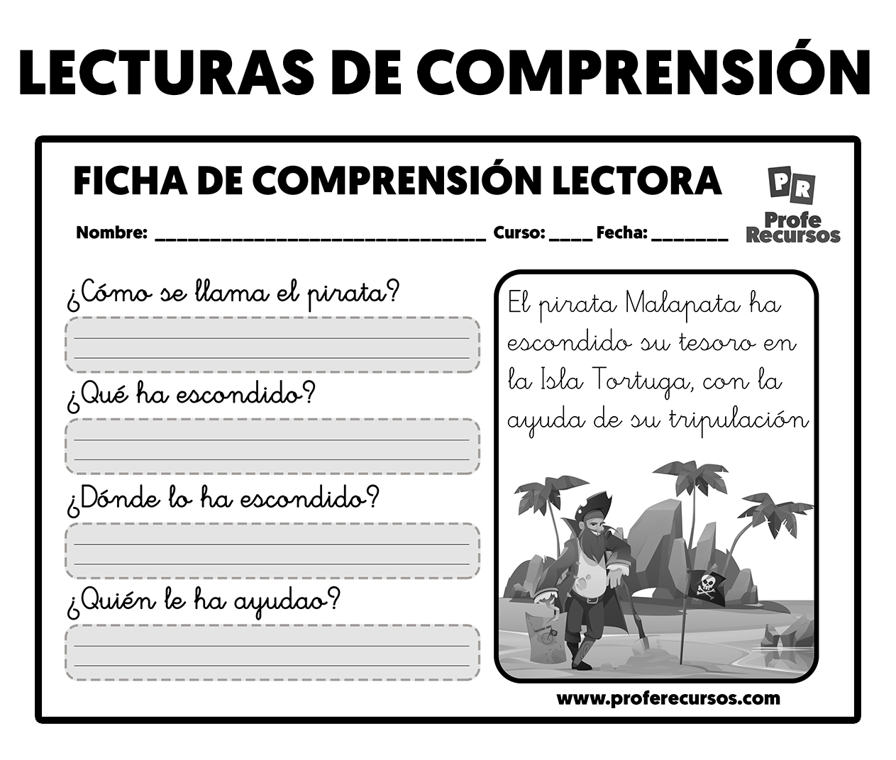 Lecturas de comprension para niños