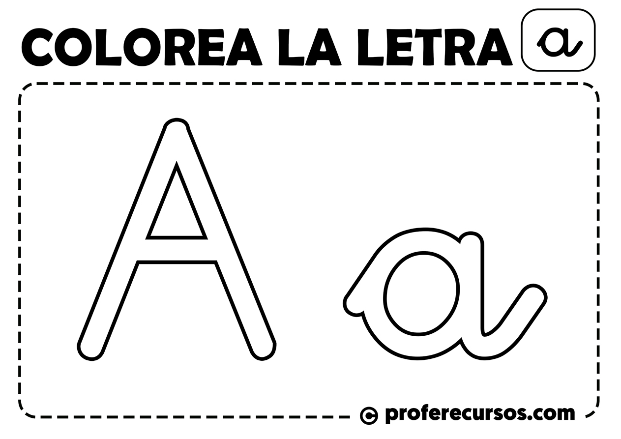 Letras para Colorear | ABECEDARIO COMPLETO para Colorear