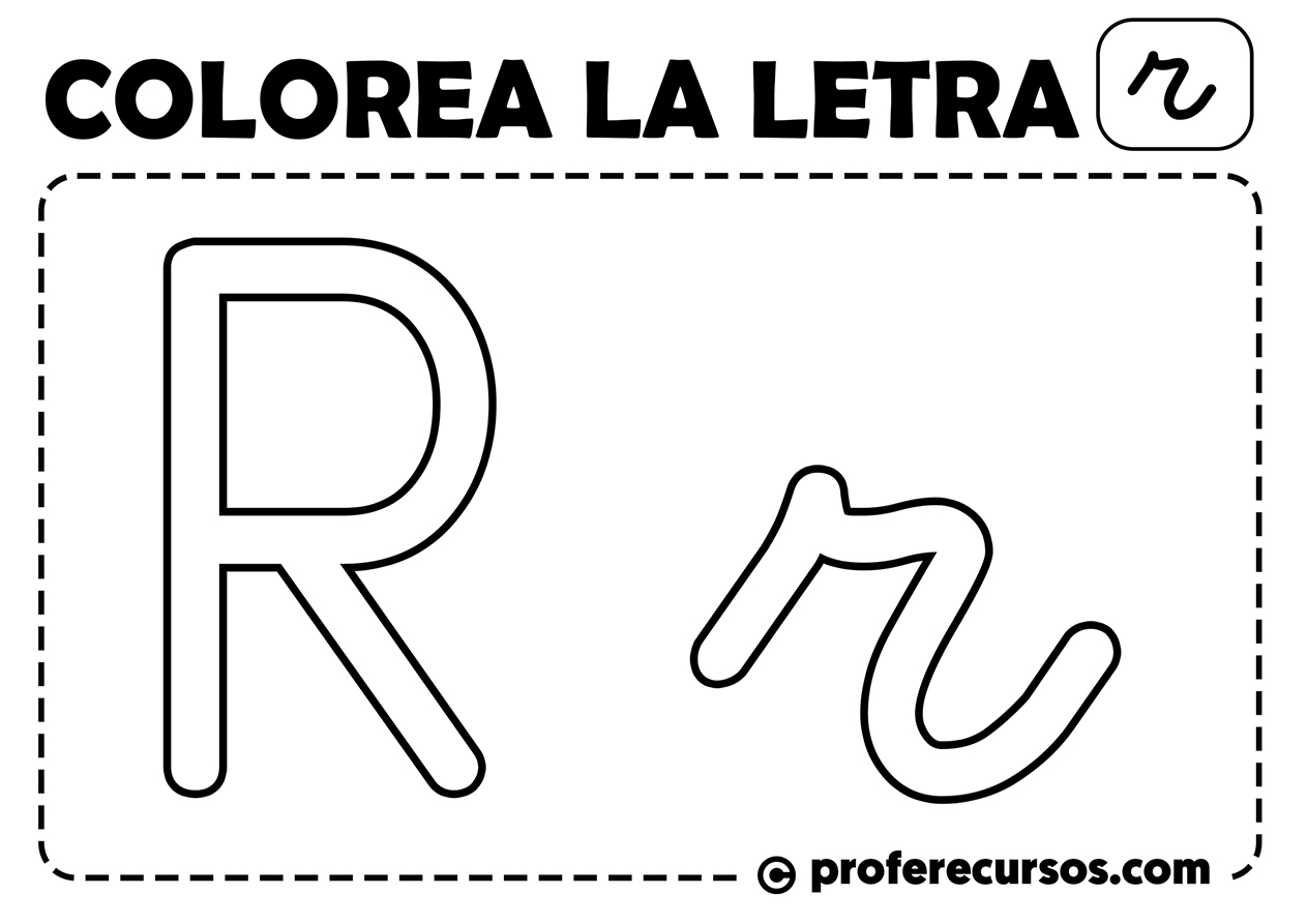 Featured image of post Letras Para Colorear R Dibujos de las 9 letras que forman el nombre de andaluc a para colorear