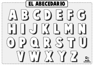 Letras del abecedario para colorear para niños