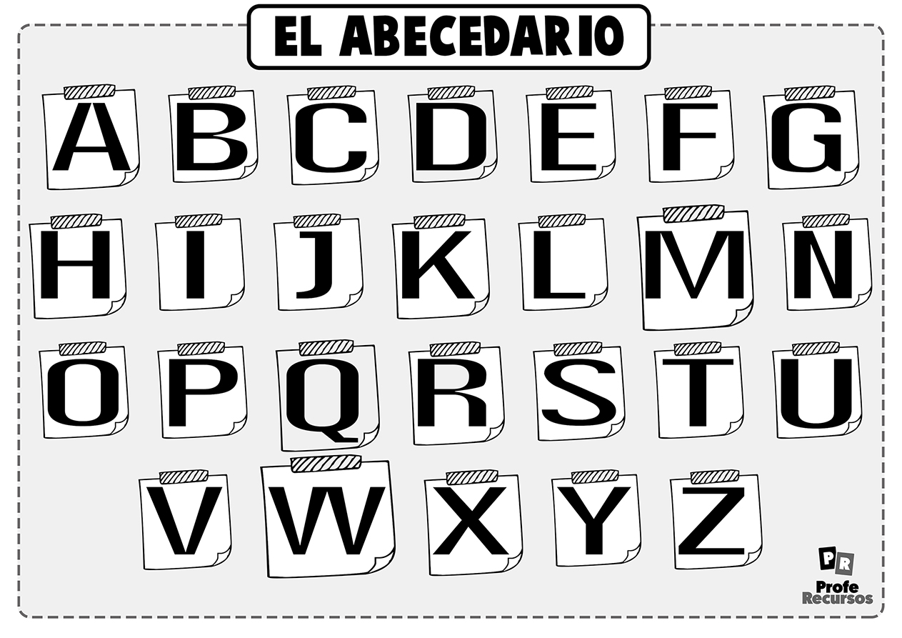 Letras del alfabeto para colorear