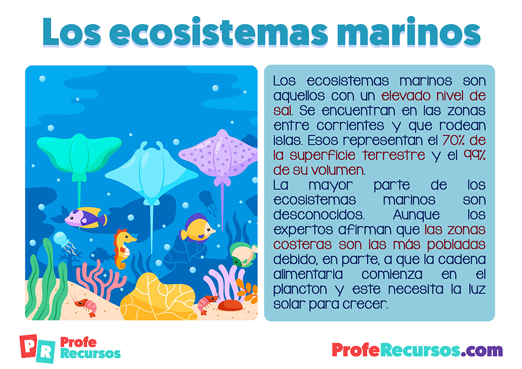 Los ecosistemas marinos