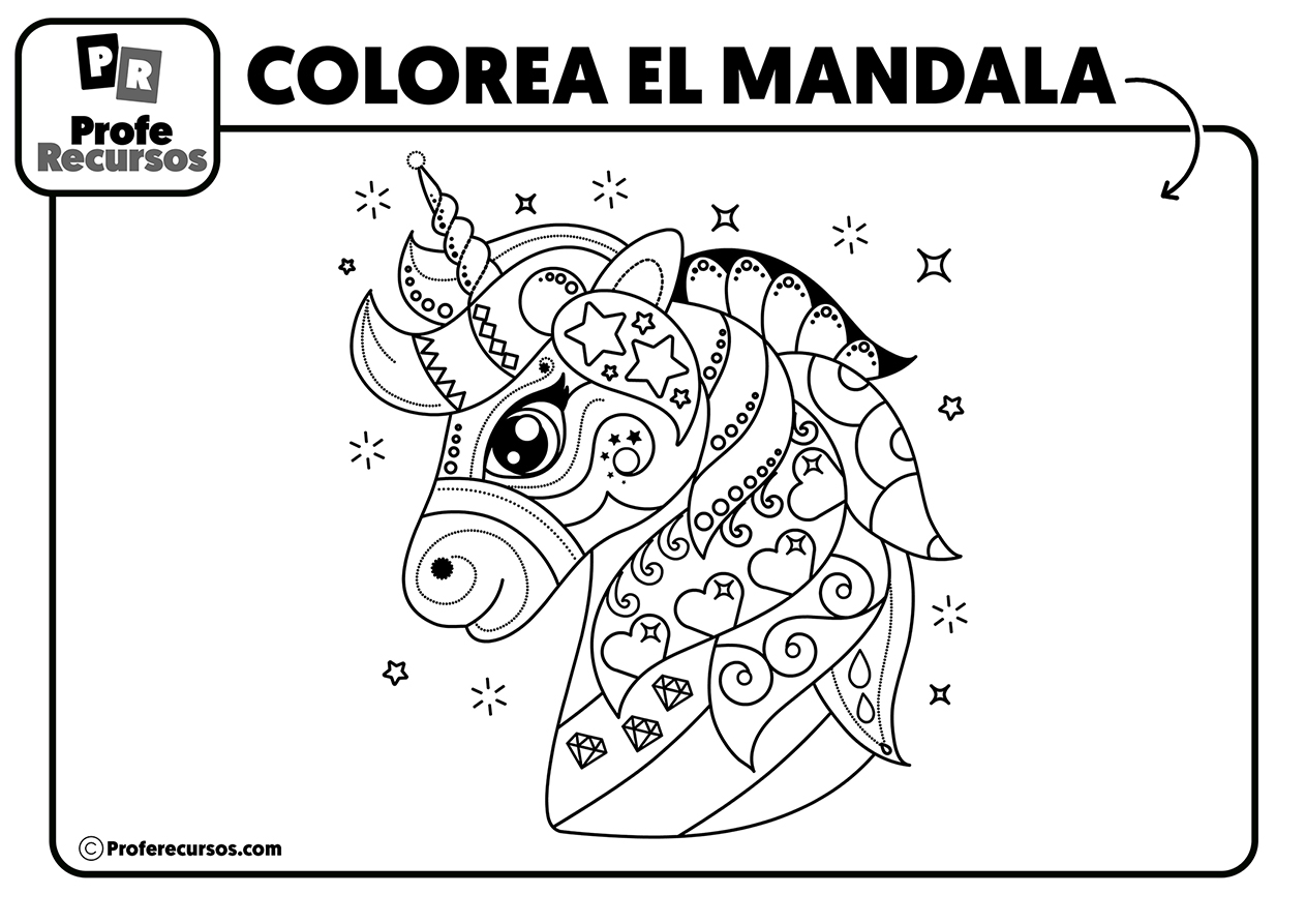 Mandala de unicornio