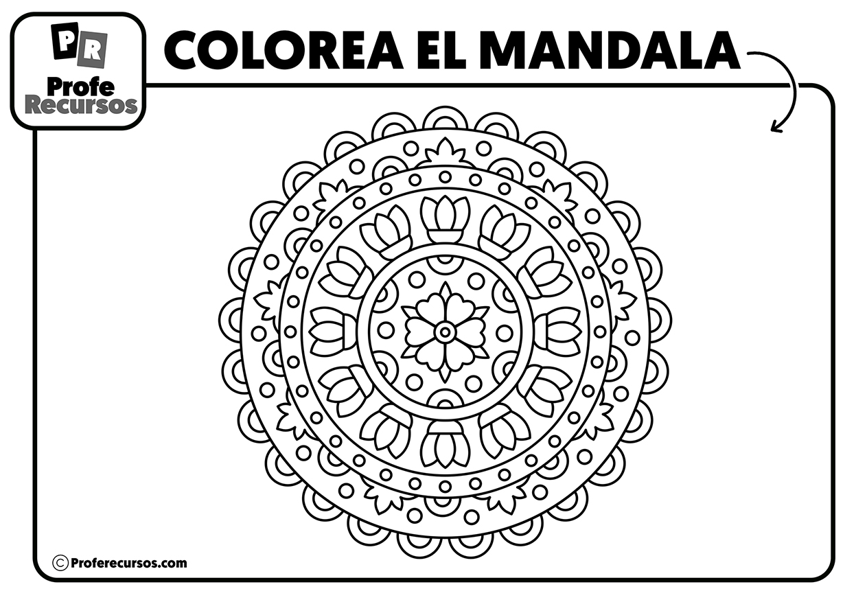 MANDALAS para NIÑOS para colorear | PACK para Imprimir